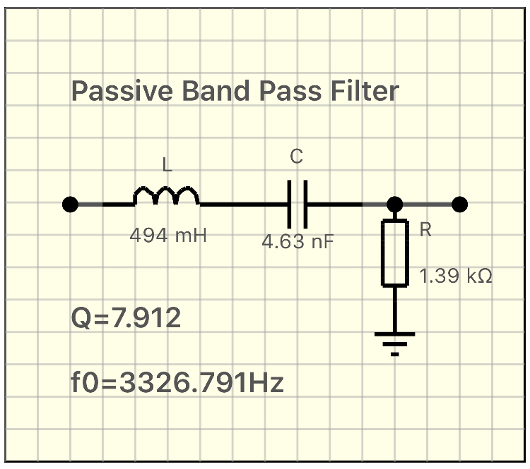 Passive Band Pass Filter