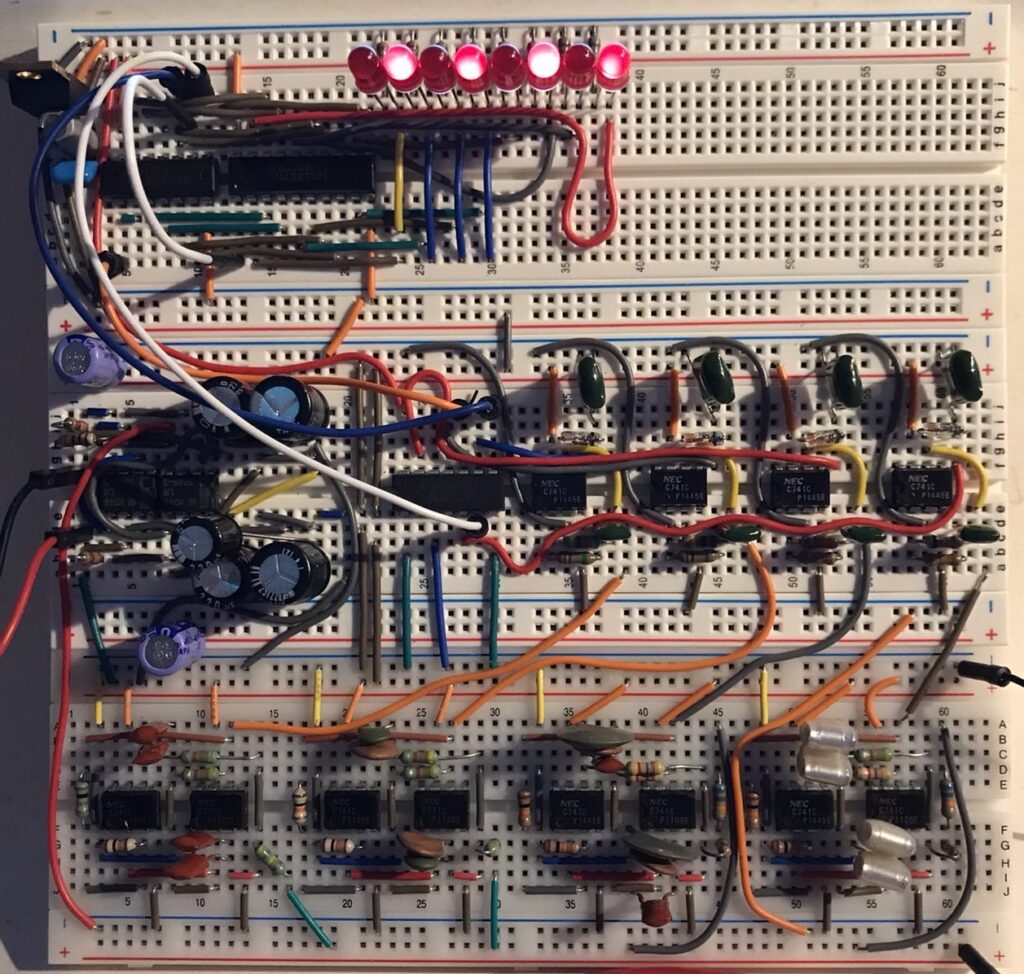 複数バイトのデータを連続して74LS273に送る